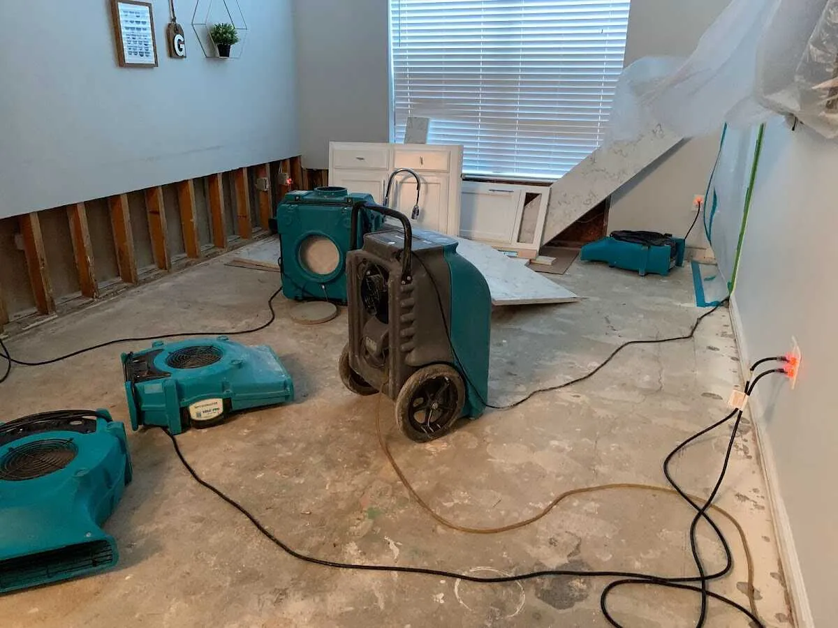 Dehumidifier in flood-cut room for Water Extraction & Removal in Irmo